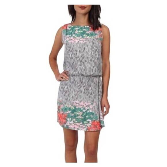 Sam Edelman floral patterned sleeveless mini dress size M - Picture 1 of 13